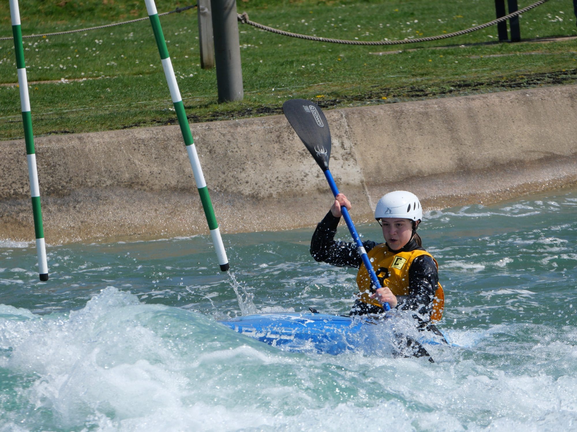 T In Her Kayak At Lee Valley Olympic Course Pic By Gillian Denvir